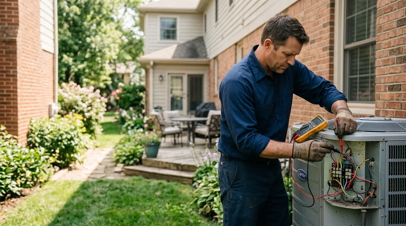 HVAC technician working near Lake Pleasant, NY